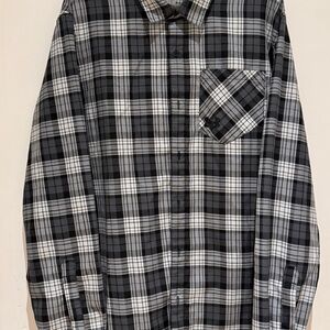 Under Armour Blue and White Plaid Cold Gear Men's Shirt Size XL